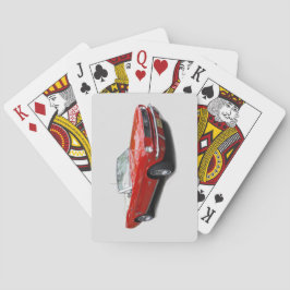 Baraja De Cartas Tarjetas de juego Red Convertible de 1966