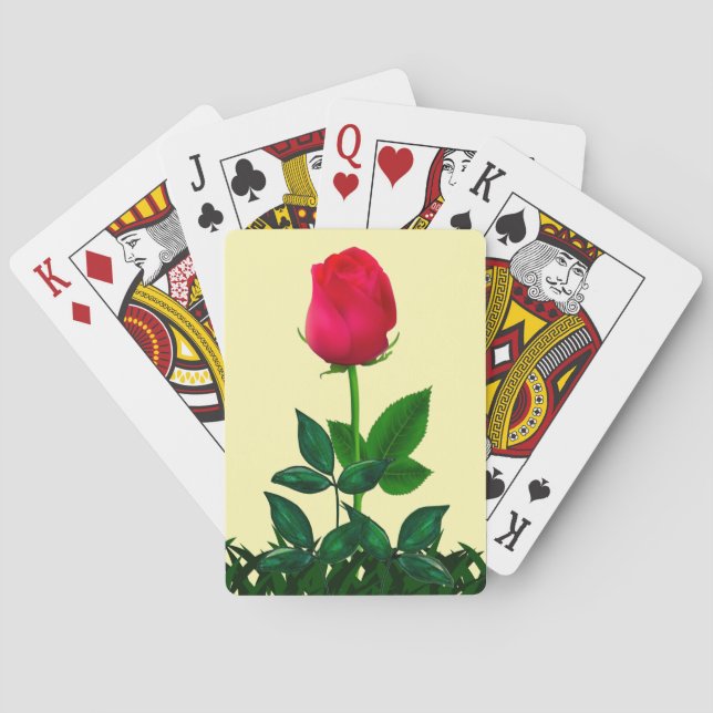 Baraja De Cartas Tarjetas de juego Red Rose Classic (Reverso)