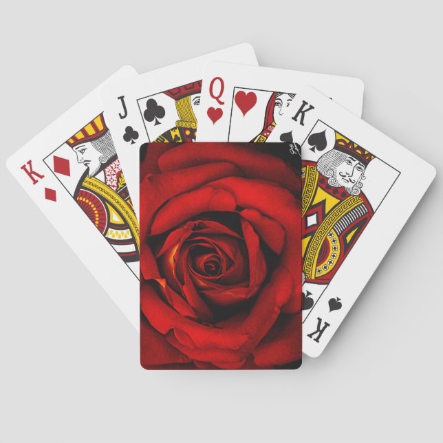 Baraja De Cartas Tarjetas de juego Red Rose Royalty (Reverso)