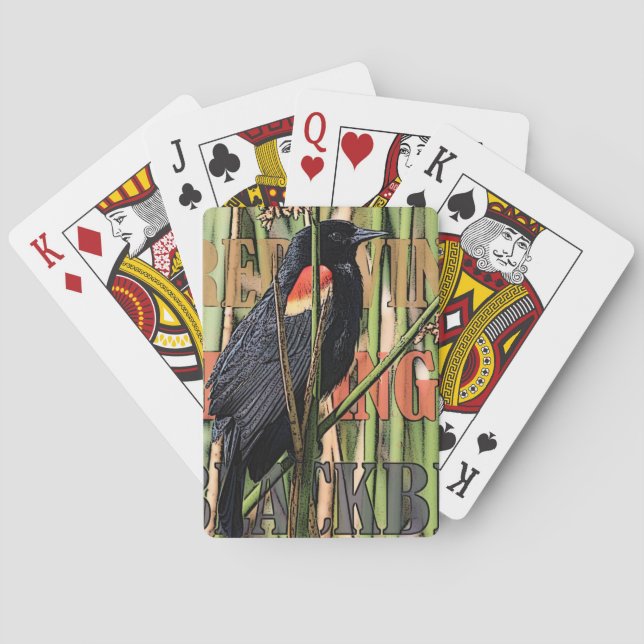 Baraja De Cartas Tarjetas de juego Red Wing Blackbird (Reverso)