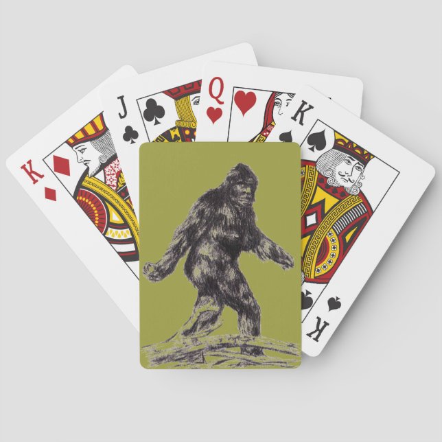 Baraja De Cartas Tarjetas de juego "Sasquatch" "Bigfoot" (Reverso)