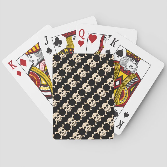 Baraja De Cartas Tarjetas de juego Skull & Crossbone (Reverso)
