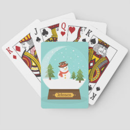 Baraja De Cartas Tarjetas de juego Snowman - Personalizado -Añadir 