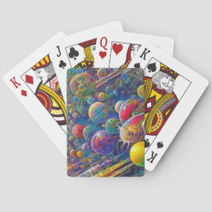 Baraja De Cartas Tarjetas de juego Space Race Poker