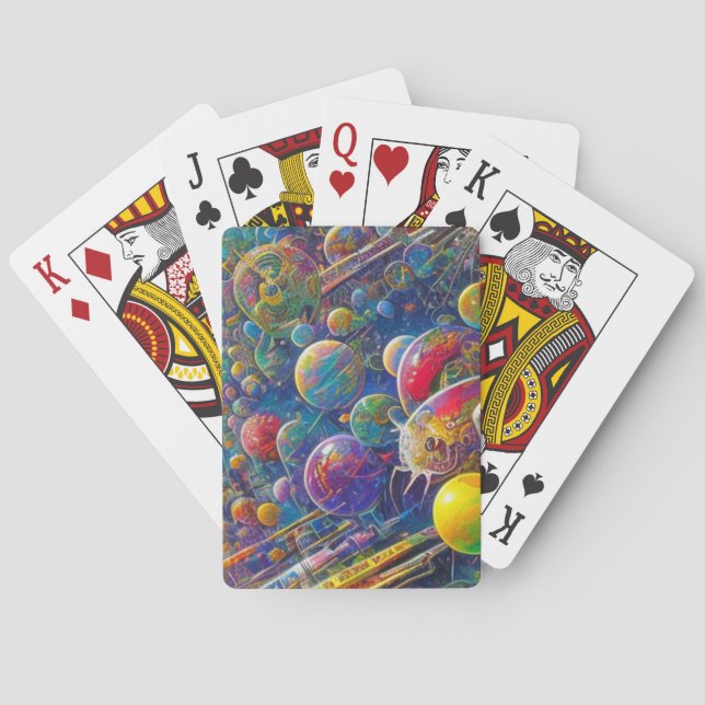 Baraja De Cartas Tarjetas de juego Space Race Poker (Reverso)