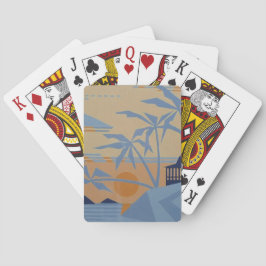 Baraja De Cartas Tarjetas de juego SUNSET CABANA