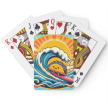 Tarjetas de juego Surfing Taco