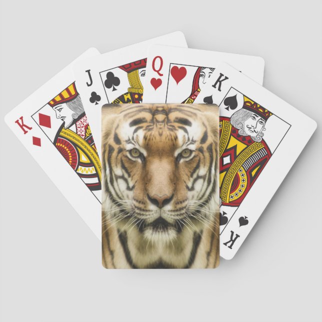 Baraja De Cartas Tarjetas de juego Tiger Close-Up (Reverso)