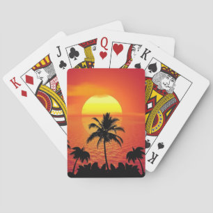 Baraja De Cartas Tarjetas de juego TROPICAL SUNSET