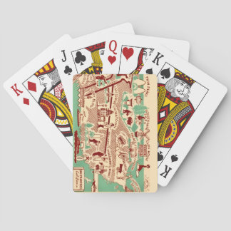 Baraja De Cartas Tarjetas de juego vintage de San Francisco