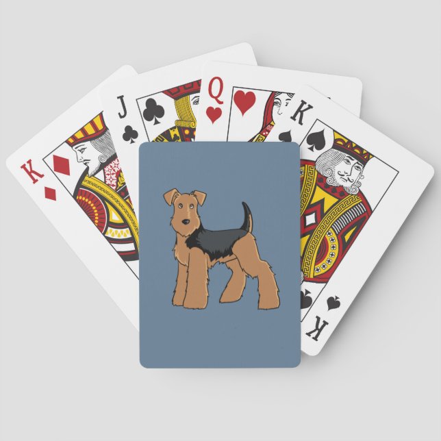 Baraja De Cartas Tarjetas de juego Welsh Terrier (Reverso)