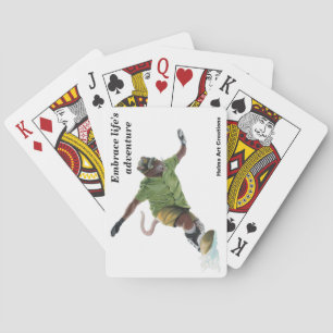 Baraja De Cartas Tarjetas de juego Wererat Snowboarder Sport Fantas