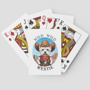 Baraja De Cartas Tarjetas de juego Westie - Westie salvaje y salvaj