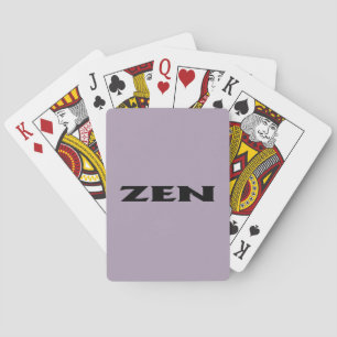 Baraja De Cartas Tarjetas de juego Zen Black Grey Poker