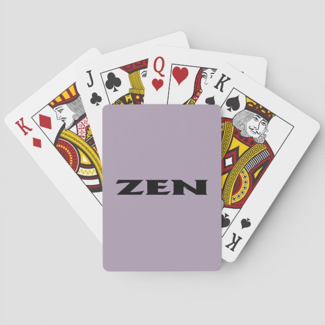 Baraja De Cartas Tarjetas de juego Zen Black Grey Poker (Reverso)