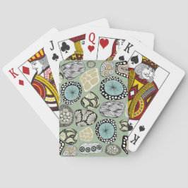 Baraja De Cartas Tarjetas de juego Zen Floral