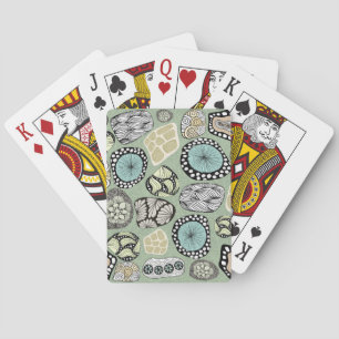 Baraja De Cartas Tarjetas de juego Zen Floral
