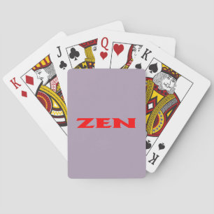 Baraja De Cartas Tarjetas de juego Zen Red Grey Poker