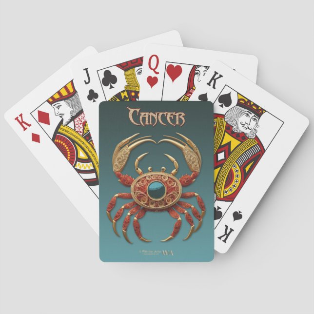 Baraja De Cartas Tarjetas de juegos de astrología - Rótulo Zodiaco  (Reverso)