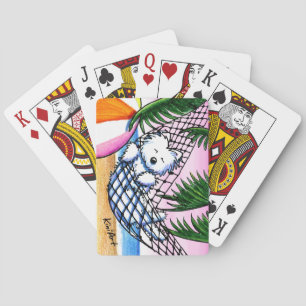 Baraja De Cartas Tarjetas de juegos para Westie Vacation