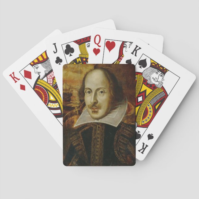 Baraja De Cartas Tarjetas de juegos William Shakespeare (Reverso)