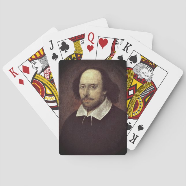 Baraja De Cartas Tarjetas de juegos William Shakespeare (Reverso)