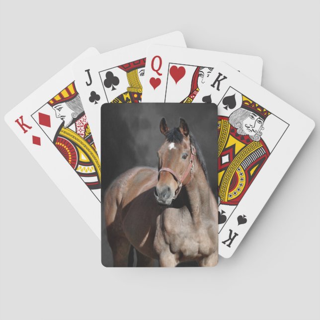 Baraja De Cartas Tarjetas de jueguaje de caballos (Reverso)