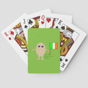 Baraja De Cartas Tarjetas de jugo irlandés patriótico