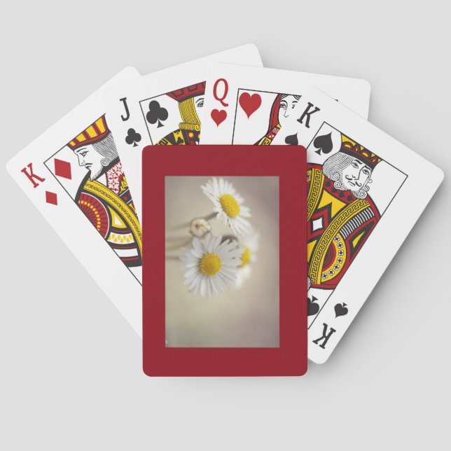 Baraja De Cartas Tarjetas de la margarita (Reverso)