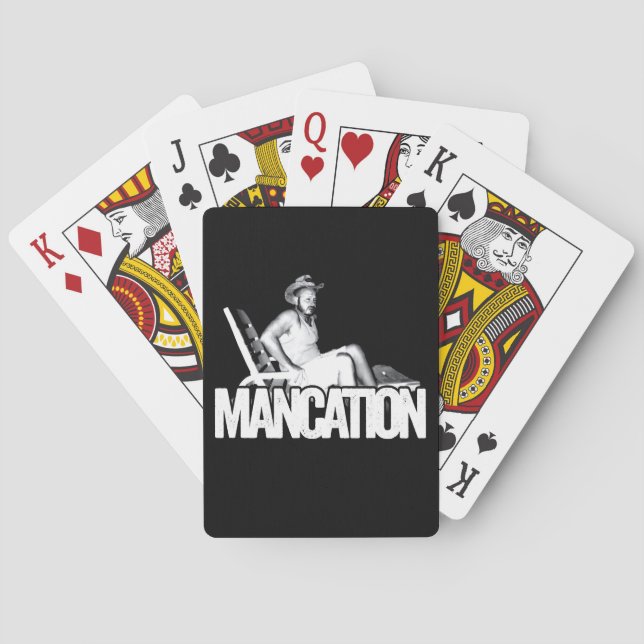 Baraja De Cartas Tarjetas de la obra clásica de Mancation (Reverso)