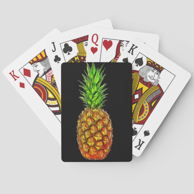 Baraja De Cartas Tarjetas de la piña (Reverso)