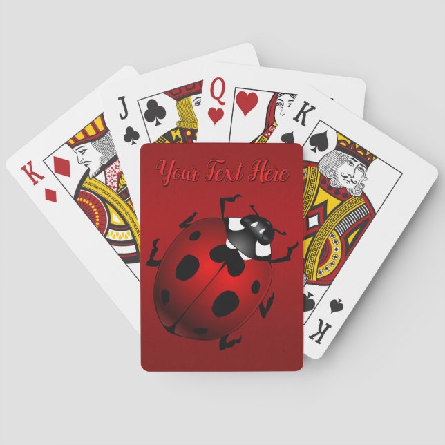 Baraja De Cartas Tarjetas de Ladybug Ladybug / Tarjetas de Jugar La (Reverso)