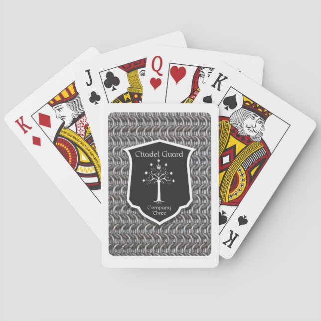 Baraja De Cartas Tarjetas de los guardias (Reverso)
