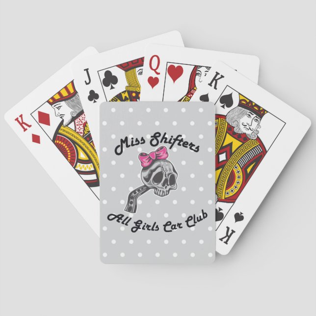 Baraja De Cartas Tarjetas de Miss Shifters Jugando - Más baratas (Reverso)