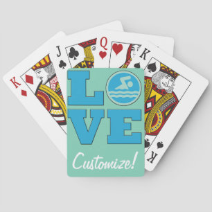 Baraja De Cartas Tarjetas de natación para nadadores competitivos