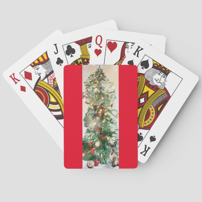Baraja De Cartas Tarjetas de Navidad (Reverso)