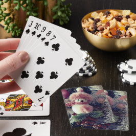 Baraja De Cartas Tarjetas de Navidad del Muñeco de Nieve