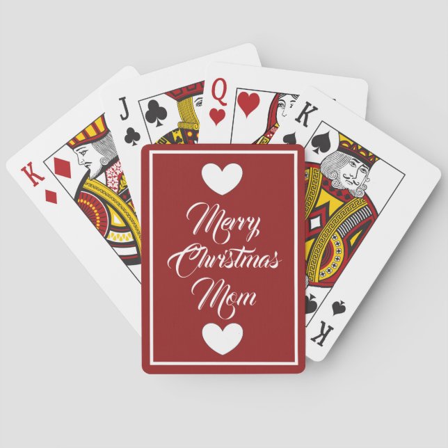 Baraja De Cartas Tarjetas de Navidad para Mamá de dalDesignNZ (Reverso)