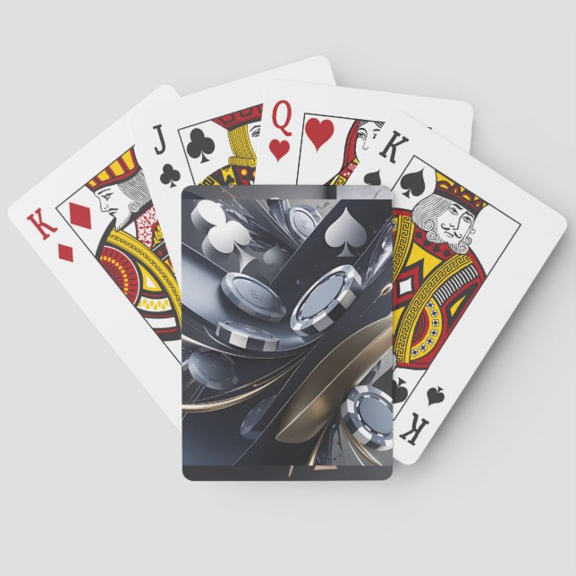 BARAJA DE CARTAS TARJETAS DE POKER ABSTRAC (Reverso)