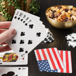 Baraja De Cartas Tarjetas de póker de bandera estadounidense
