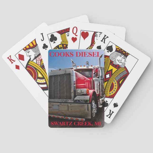BARAJA DE CARTAS TARJETAS DE POKER DE COOKS DIESEL (Reverso)