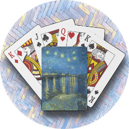 Baraja De Cartas TARJETAS DE POKER "Noche estrellada sobre Rhone -v
