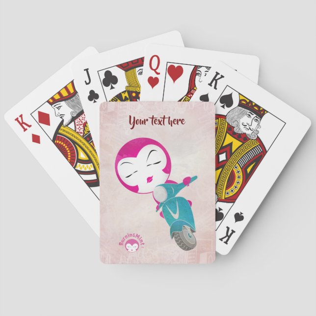 Baraja De Cartas Tarjetas de póker personalizadas únicas de Burning (Reverso)