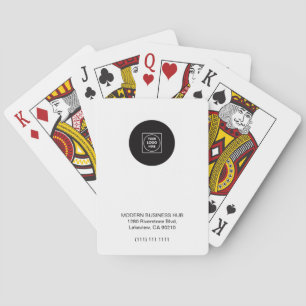 Baraja De Cartas Tarjetas de póquer con logotipo de empresa y direc