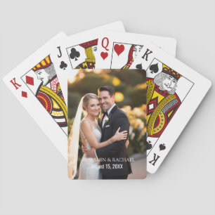 Baraja De Cartas Tarjetas de póquer de foto para boda o compromiso