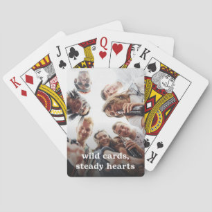 Baraja De Cartas Tarjetas de Póquer Foto Wild Cards Steady Hearts