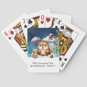 Baraja De Cartas Tarjetas de póquer Groundhog Day - Diversión y Qui