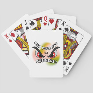 Baraja De Cartas Tarjetas de póquer : Métete en las suyas (blancas)