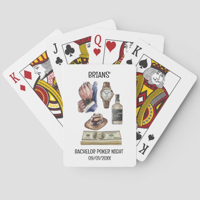 Baraja De Cartas Tarjetas de póquer para despedida de soltero (Reverso)