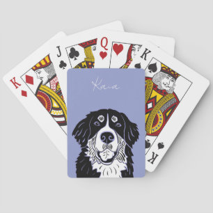 Baraja De Cartas Tarjetas de póquer personalizables del perro de mo
